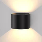 Nettlife NETTLIFE zunanja stenska svetilka LED notranja zunanja stenska svetilka črna gor dol stena 5W IP65 vodotesna 3000K topla bela, (22136415)