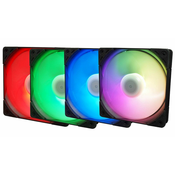 Scythe KF1225FD12AR-P Kaze Flex 120 mm ARGB PWM ventilator, 300-1200 vrt/min