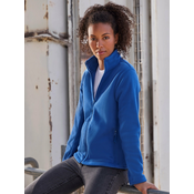 Blue womens fleece with stand-up collar Russell