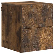 vidaXL vidaXL Stenski nočni omarici Dimljen hrast 34,5 x 33 x 40 cm, (5000247482)