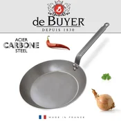 DE BUYER CARBONE PLUS round frying pan - With iron handle 32cm