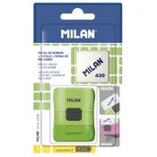 Radirka + čopič MILAN 430 FLUO z zaščitnim etuijem - blister
