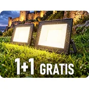 V-TAC LED reflektor 30W, 2340lm, 110°, IP65, črn, 1+1 gratis! Barva světla: Dnevna bela