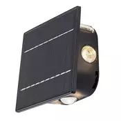 RABALUX Emmen Solarna zidna lampa, LED, IP54, 0.5W, 50lm, Crna