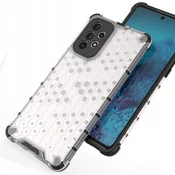 HURTEL Ovitek Honeycay z oklepom in gel okvirjem, prozoren, za Samsung Galaxy A73