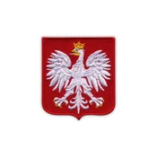 shumee Našitek Poljska/Poljski grb - majhen - Magnetna podlaga - Vezen našitek/značka/emblem
