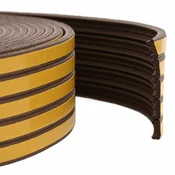 vidaXL Samolepilni tesnilni trak za okna Rjava 9 x 4 mm 25 m EPDM pena