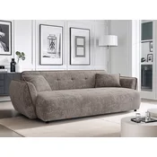 Kavč Rocklin 126 (Cremona 24) Rjava, 250x114x81cm, Blago, NogeNoge: Plastika, Pohišto je sestavljenoPohišto je sestavljeno