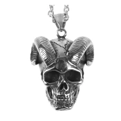 Obesek Goat Horns Skull - SSLHP151P