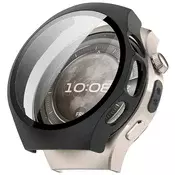 Ovitek z zaščito zaslona Techsuit Defense360 Pro za Huawei Watch 5 42mm - črn