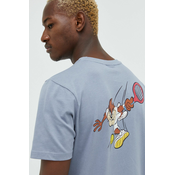 Pamucna majica Ellesse X Looney Tunes boja: siva, s tiskom