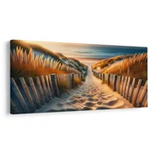 Slika peščena pot na plažo - 60x30