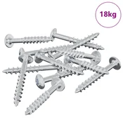 Vidaxl Vijak 7792 szt. srebrna 9,8 x 35 mm elezo