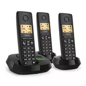 Gigaset PURE 100 AM Trio schwarz Schnurlostelefon mit AB Int.Ware
