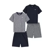 WE Fashion Pižama marine/mornarska/off-bela