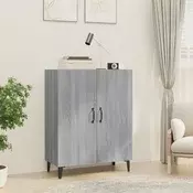 Vidaxl vidaXL Omarica, siva, hrast sonoma, 70x34x90 cm, material na osnovi lesa