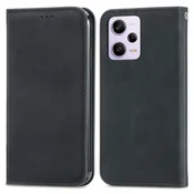 Črna Elegantna Flip torbica (Xiaomi Redmi Note 12 Pro 5G)