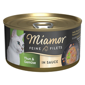 Miamor fini fileji v omaki 24 x 85 g - Tuna & zelenjava