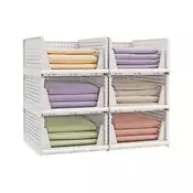Songmics Set organizatorja omare 43x33x185 cm bela