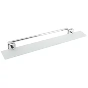 X-SQUARE Steklena polica z držalom za brisače za ARCHITEX LINE tuš zaslone, krom - Chrome - 800x55x206 mm - Polysan - X-SQUARE - 120 - Medenina; steklo - 800 - Držalo za brisače; polica - Kvadratni - 55 - 206 - 5 - 14