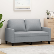 vidaXL Dvosed svetlo siv 120 cm blago