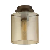 Searchlight 88911-1MO - Plafonsko svetilo SWEDEN 1xE27/60W/230V pr.22 cm braon/zadimljeno