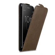 Cadorabo Cadorabo Ohišje, združljivo z Sony Xperia XA1 PLUS v kava rjava - Zaščitni ovitek v obliki flipa z magnetnim zapiranjem, (20563859)