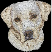 shumee Labradorski prinašalec - našitek v obliki psa, vezeni našitek, edinstvena dekoracija nahrbtnika znamke Art-Dog