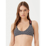 HUGO Gornji del bikini Monogram 50534948 Črna