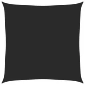 Vidaxl Senčno jadro 160 g/m2 črno 7x7 m HDPE