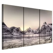 shumee Slika na italijanskem platnu 90 x 60 cm triptih - skandinavski slog - narava Slika na italijanskem platnu 120 x 80 cm triptih - skandinavski slog - narava