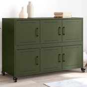 Komoda maslinastozeleni 100,5x39x72 cm celicna