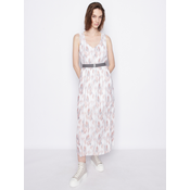 White Women Patterned Maxi-Dresses Armani Exchange - Women