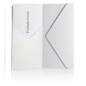 Okrasne kuverte Pearl, DL žep 220 g, bele, 5 kosov