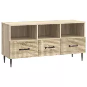 vidaXL TV omarica Sonoma hrast 102 x 34,5 x 50 cm Inženirski les