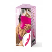 Gardj Europe JOS vibrator z vakuumsko valovno stimulacijo Enila, silikon, roza, 23 cm