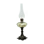 Petrolejska lampa BOHUMILA 54 cm šumskozelena