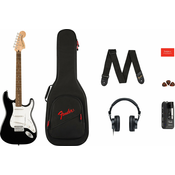 Fender Squier Affinity Series Stratocaster Mustang Micro Pack Black Elektricna gitara