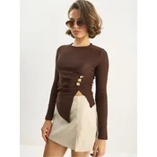 Bianco Lucci Bluza Blusen mokka