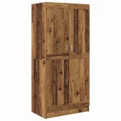 Vidaxl Garderobna omara Staro les 82,5 x 51,5 x 180 cm Konstruiran les