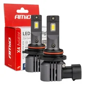Avto LED žarometi AMiO X4 Aviator HB4, Canbus, 6500K