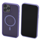 FixPremium - Ovitek Clear with MagSafe za iPhone 14 Pro Max, vijolicen