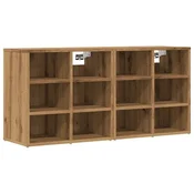 Vidaxl Omarica za čevlje 2 kosa artisan hrast 52x30x50 cm
