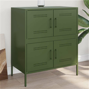 Komoda maslinastozeleni 68 x 39 x 79 cm celicna
