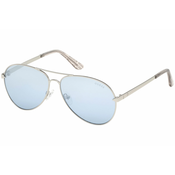 Guess GU7616 10X 58 Shiny Light Nickeltin/Blu Mirror