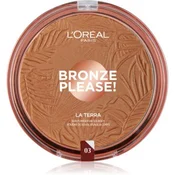 L’Oréal Paris Wake Up & Glow La Terra Bronze Please! bronzer in puder za konture odtenek 03 Amalfi Medio 18 g
