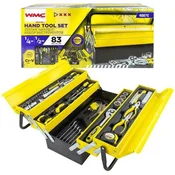 WMC TOOLS Set orodja 87 kosov -ključi, nasadni ključi in izvijači.