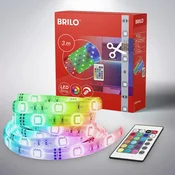 BRILONER LED trak 3m, RGB barvit, zatemnljiv, z daljinskim upravljalnikom