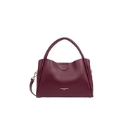 LANCASTER Paris Ročna torbica Lancaster Sac a main Aimantée M Ida Double Bordeaux Foncé rjava