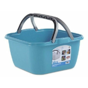 kvadratni pomivalnik IDRA 35cm (13l) z ročaji plastika, BELA, LIM, TYRK
